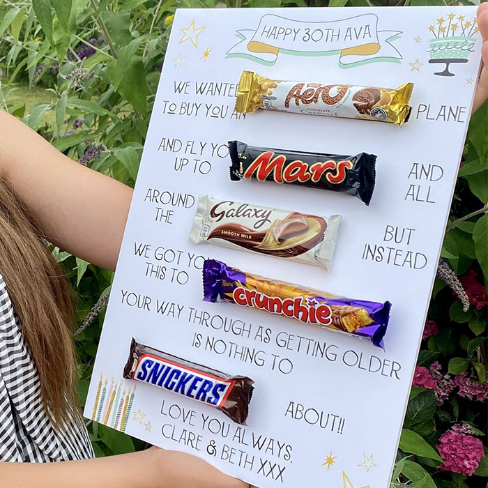 Personalised Birthday Chocolate Board