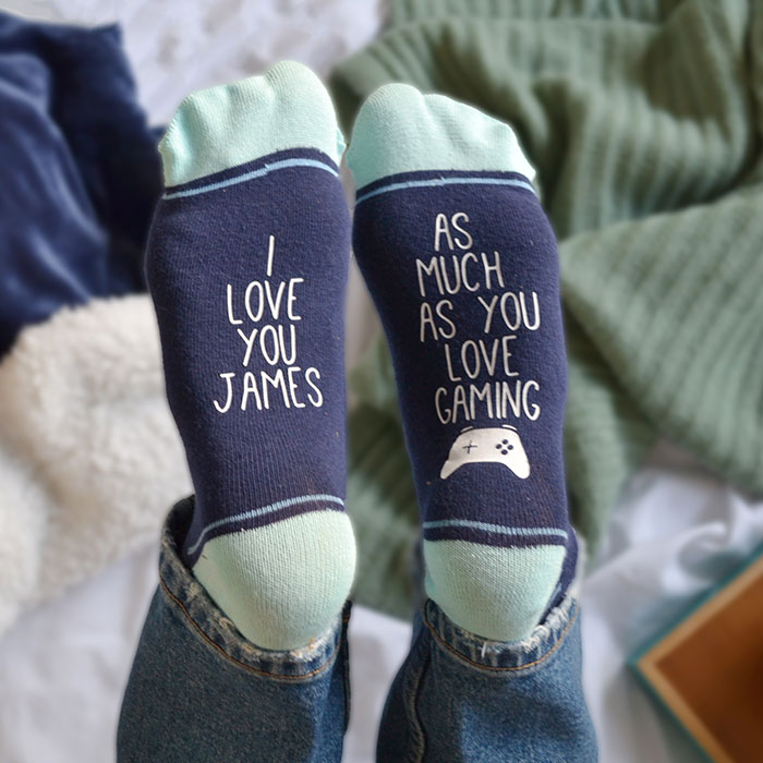 Personalised Socks - I Love You As Much Asâ€¦