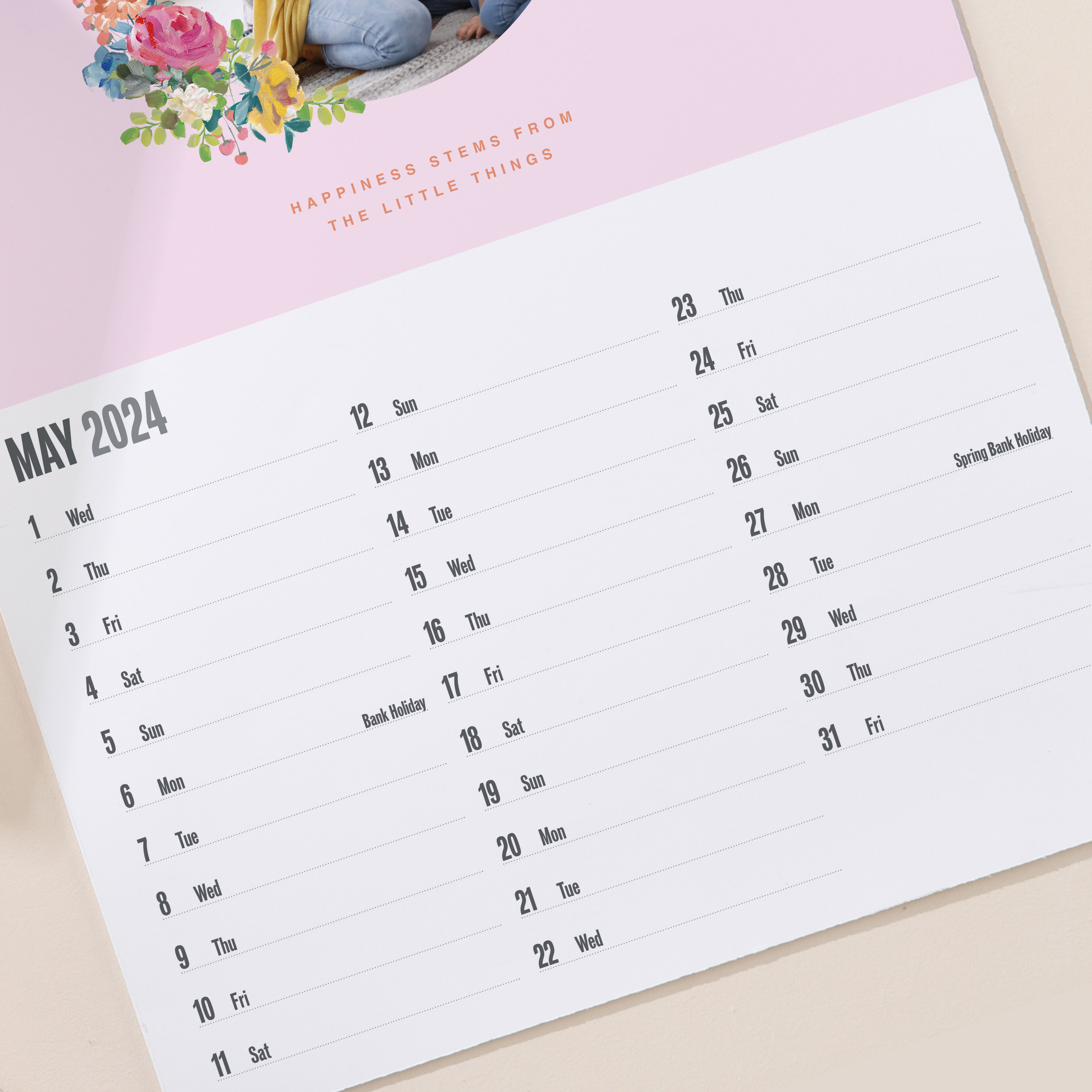 Personalised Photo Calendar - See The Beauty In Every Day 