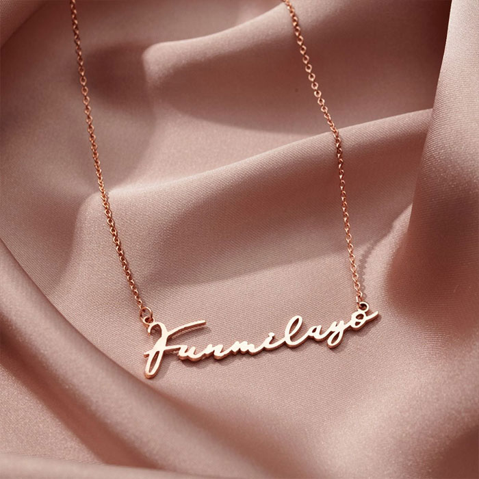 Personalised Script Name Necklace