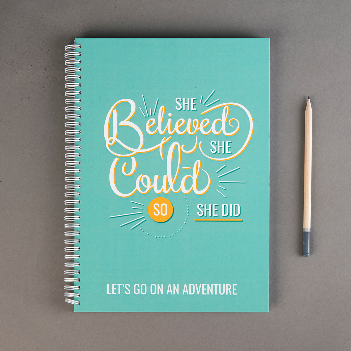 Personalised Notebook - She Believed She Could