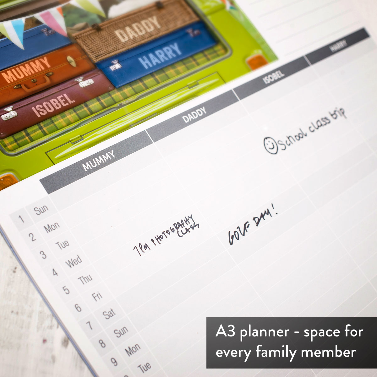 Personalised Our Family Calendar - 7th Edition - Planner Calendar