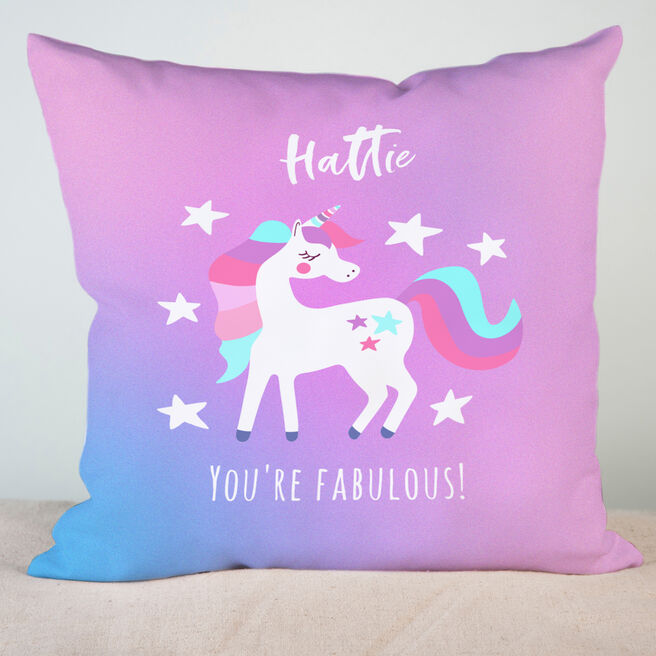 Personalised Cushion - Unicorn You're Fabulous