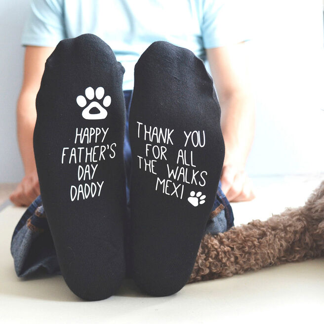 Personalised Socks - Father's Day From The Dog