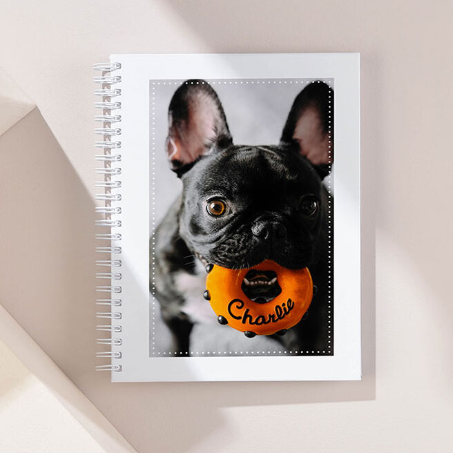 Personalised Notebook - Dog Doughnut