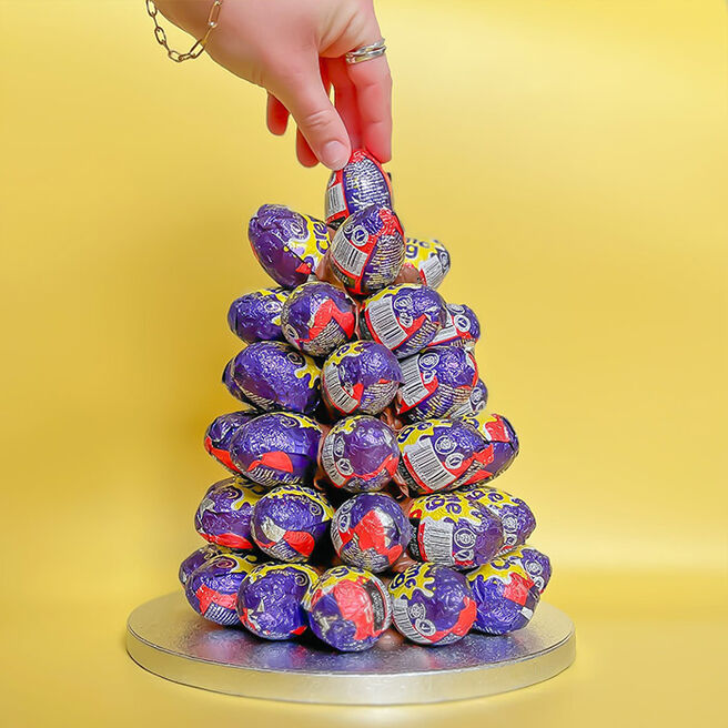 Personalised Cadbury Creme Egg Tower
