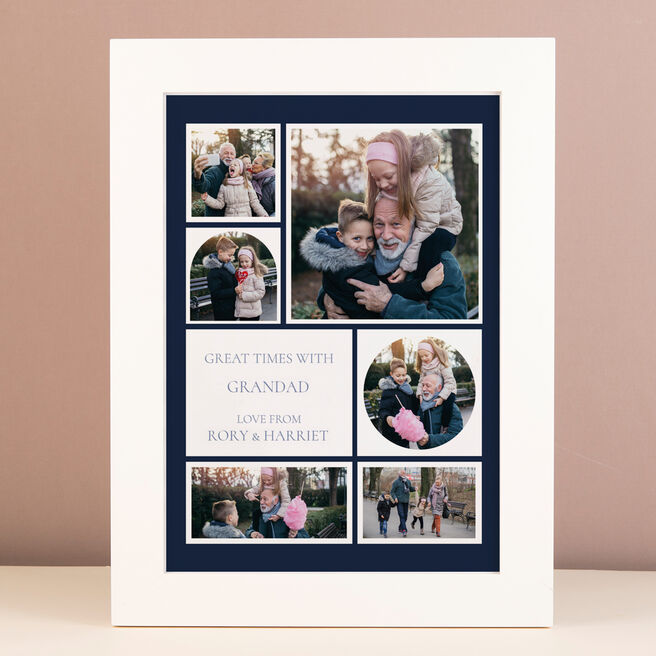 Personalised Father's Day Portrait Print - Grandad Great Times