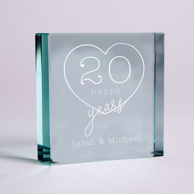 Personalised Glass Token - Happy Years