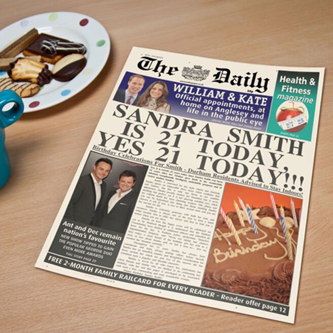 Personalised Print Spoof Newspaper - It's Your Birthday