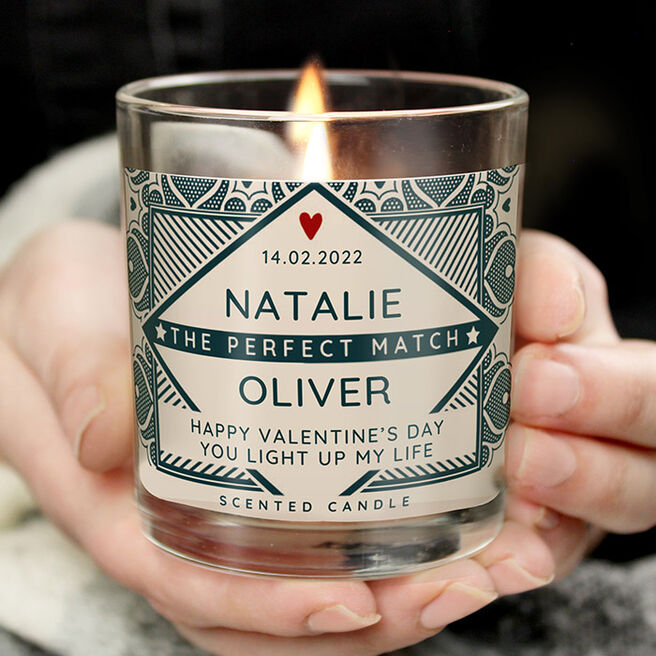 Personalised Perfect Match Candle in a Jar