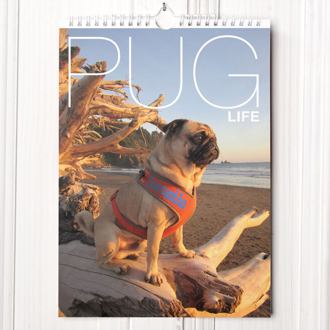 Personalised Calendar Pug Life
