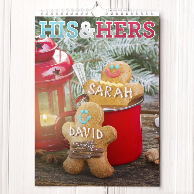 Personalised His And Hers Calendar - 6th Edition