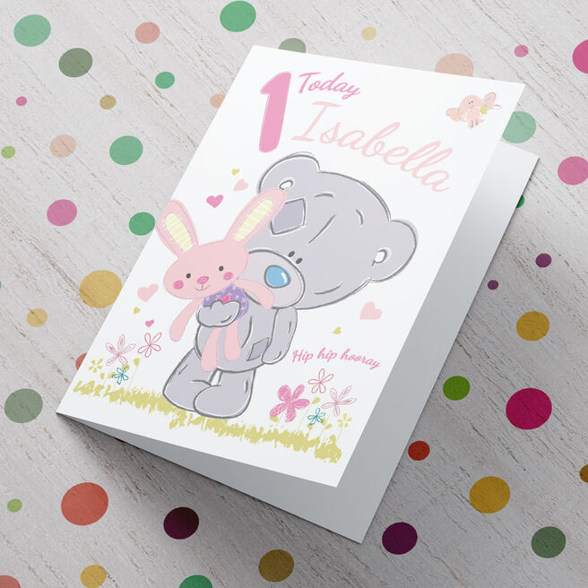 Personalised Me To You Card - Pink 1 Today