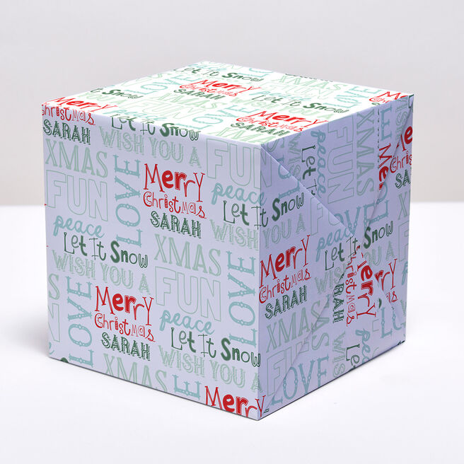 Personalised Wrapping Paper - Christmas Message