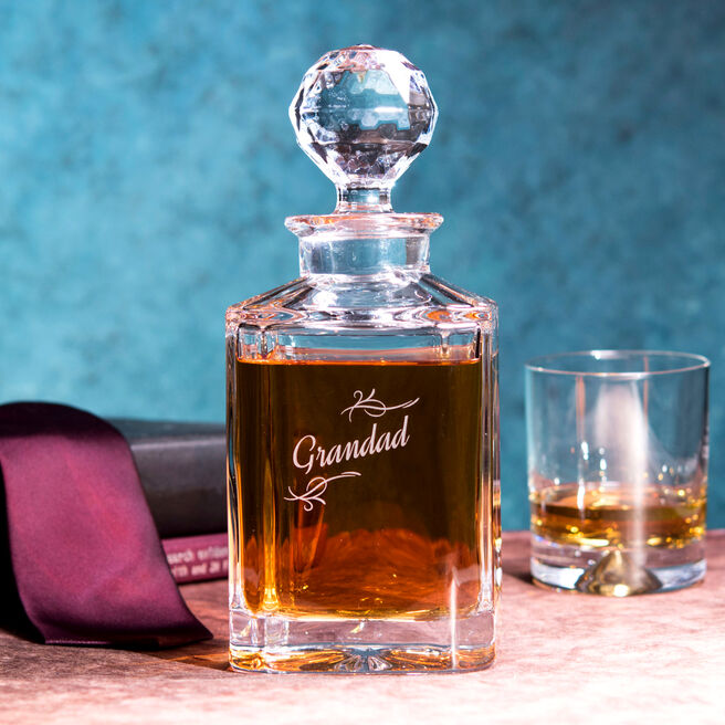 Engraved Crystal Decanter - Name