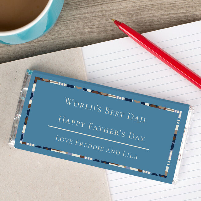 Personalised Father's Day Chocolate Bar - World's Best Dad