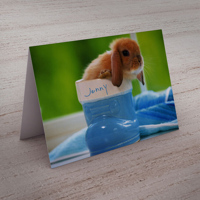 Personalised Card - Little Bunny