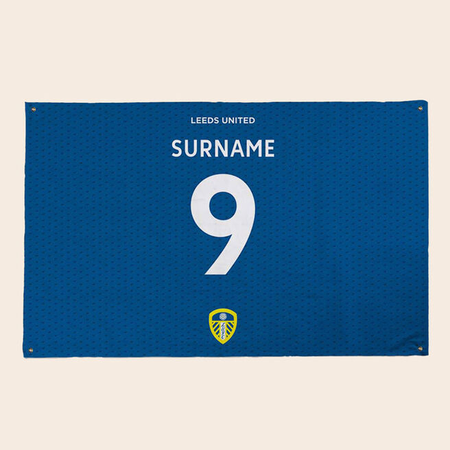 Personalised Football Team  Back of Shirt 5ft x 3ft Banner
