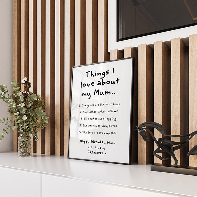 Personalised Things I Love About Print