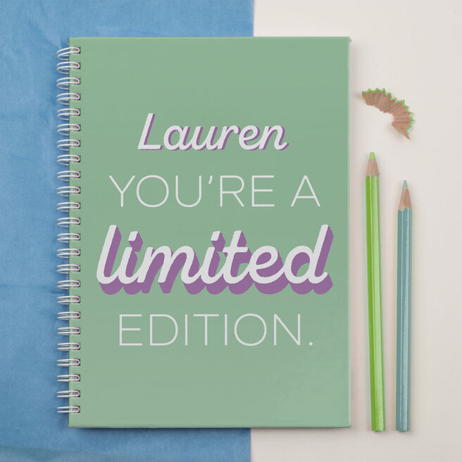 Personalised Notebook - Limited Edition