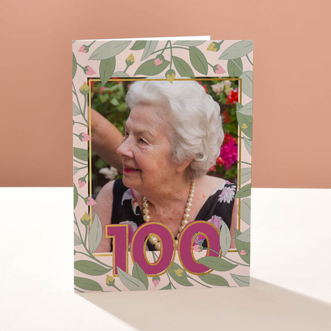 Photo Upload Birthday Card - 100