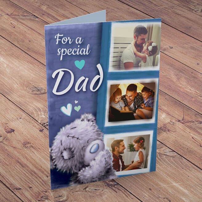 Photo Upload Me To You Card - 3 Photos, Special Dad