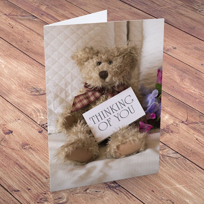 Personalised Card - Sympathy Teddy