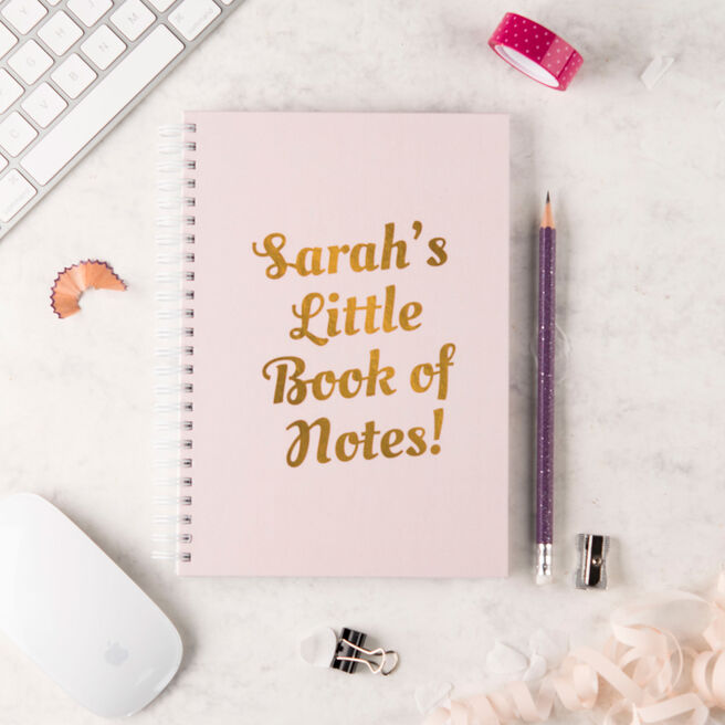 Personalised Notebook - Little Book Of Notes