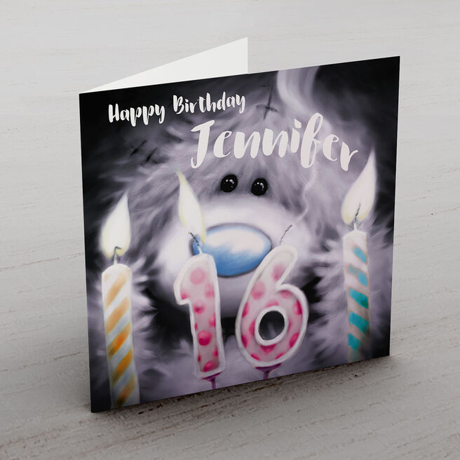 Personalised Me To You Card - 16 Candles