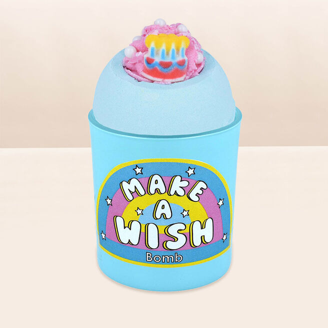 Bomb Cosmetics Make a Wish Glow Up Bath Bomb & Candle Duo