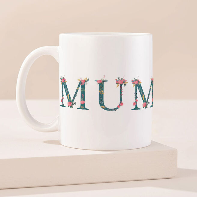 Personalised Mug - Floral Mum