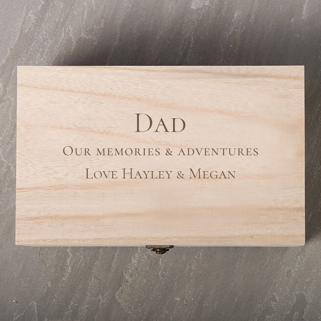 Personalised Father's Day Wooden Box - Dad