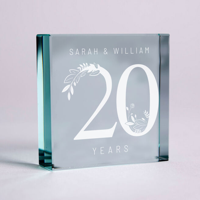 Personalised Glass Token - Couple's Special Year