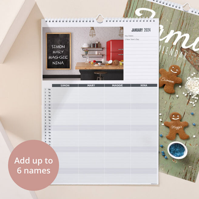 Personalised Our Family Calendar Planner - New Edition