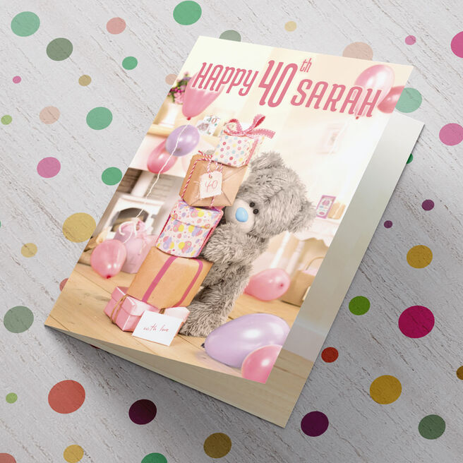 Personalised Me To You Card - 40 Stack of Presents