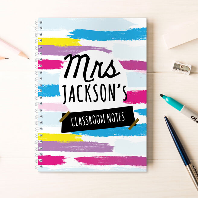 Personalised Notebook - Classroom Notes, Mrs
