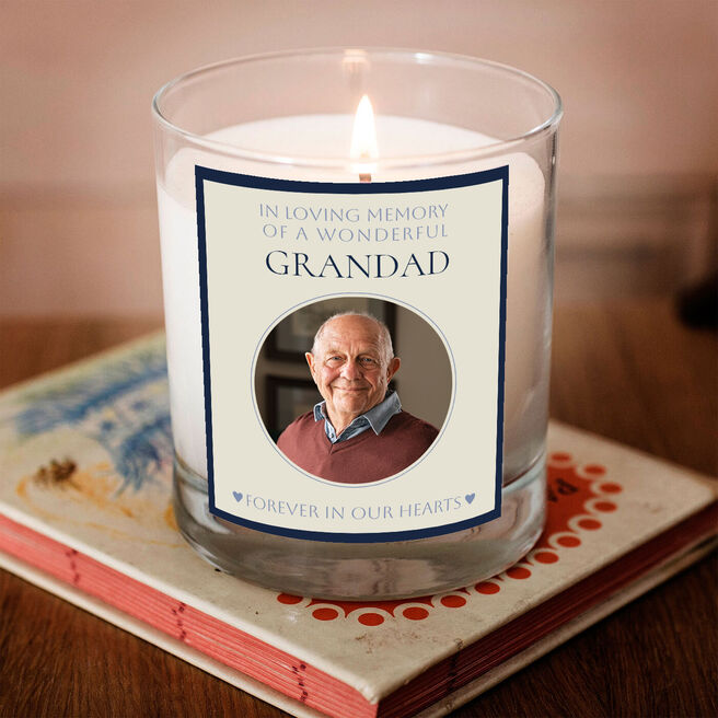 Personalised Father's Day Candle In Loving Memory - Grandad