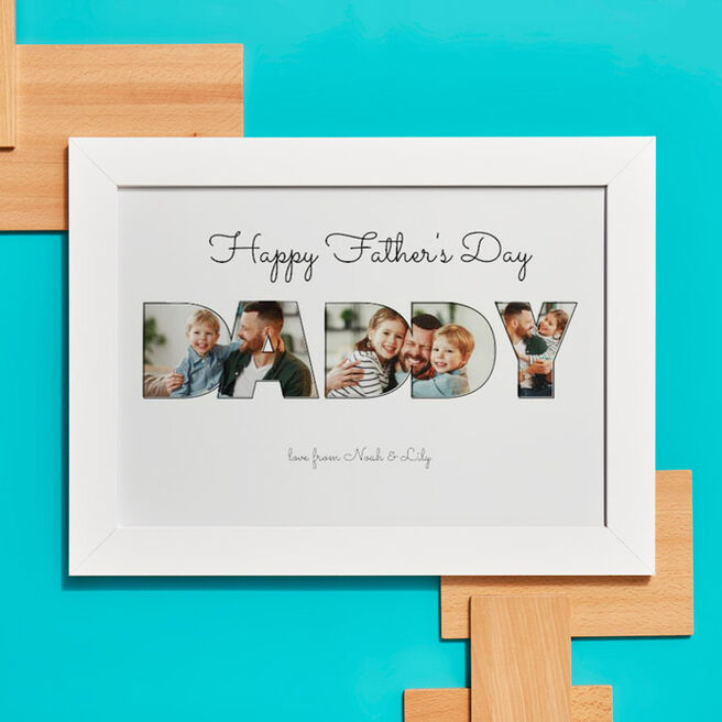 Photo Upload With Message Landscape Daddy Print - Father's Day