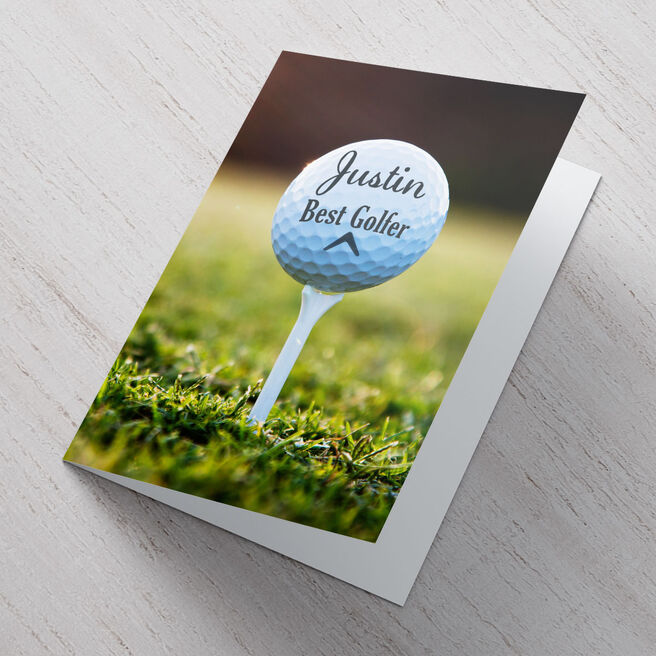 Personalised Card - Best Golfer