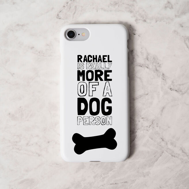 Personalised iPhone Snap Cover - More of a Dog Person