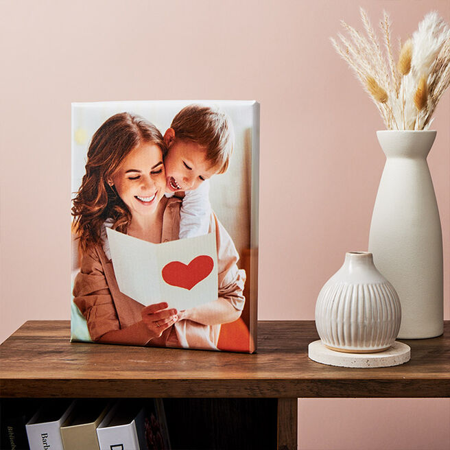 Personalised Photo Canvas Print - Square 20 x 20cm - Mother's Day