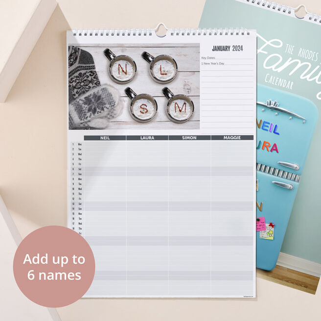Personalised A3 Planner Calendar - Our Family, 9th Edition
