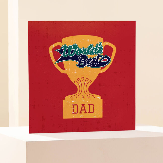 Personalised Card - World's Best Trophy