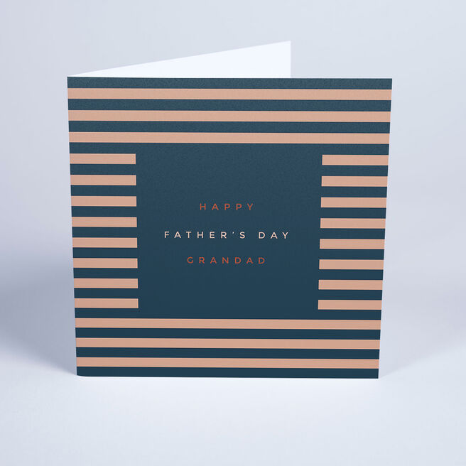 Personalised Card - Blue Stripes