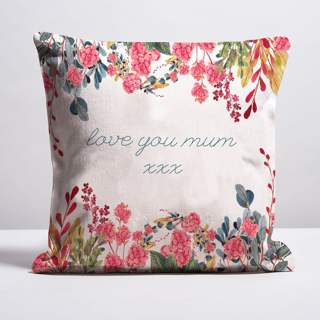 Personalised Cushion - Watercolour Floral