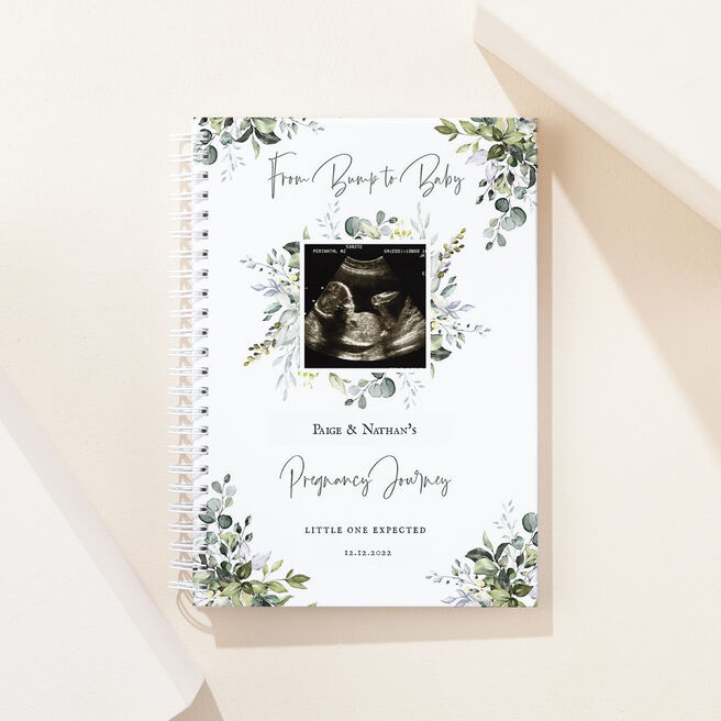 Personalised Notebook - From Bump to Baby Pregnancy Journal