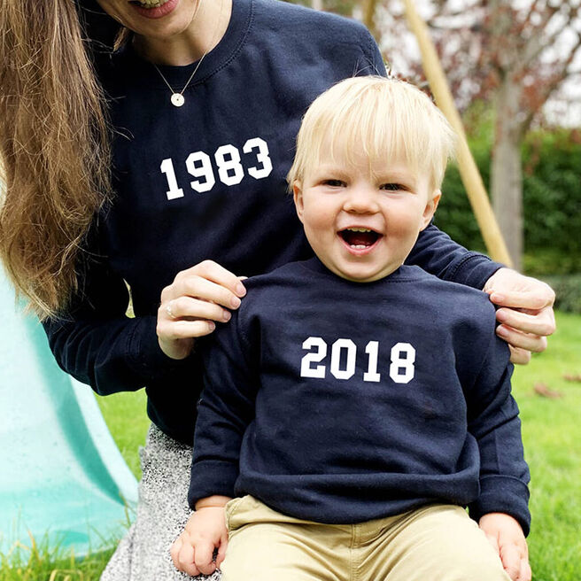Personalised Set of 2 Twinning Jumpers - Year