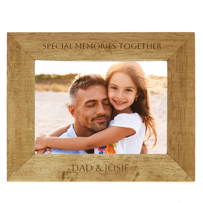 Personalised Father's Day Wooden Frame - Special Memories Together