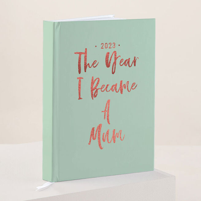 Personalised Diary - Any Message Green