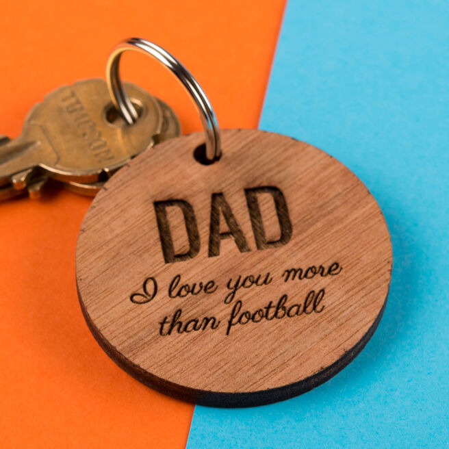 Personalised Wooden Key Ring - Any Message